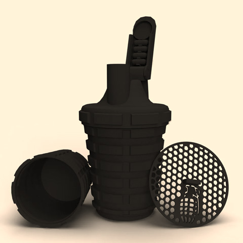 Grenade Shaker Siyah 600ml